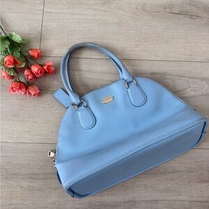 Coach Light Blue Dome Handbag see description